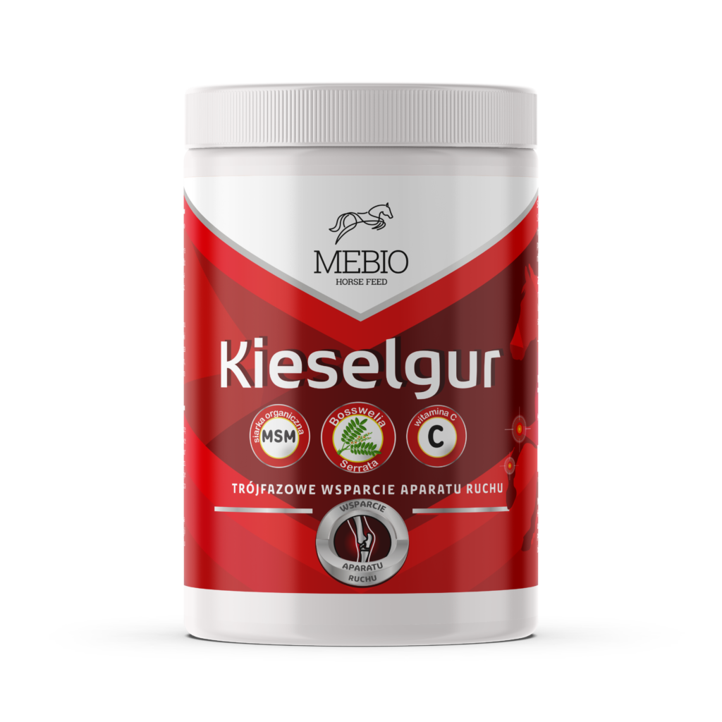 MEBIO Kieselgur MSM+WIT. C trójfazowe wsparcie aparatu ruchu 1 kg - Cavalo